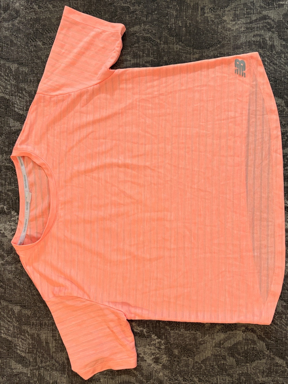 New Balance Coral-Orange Short Sleeve Performance Tee